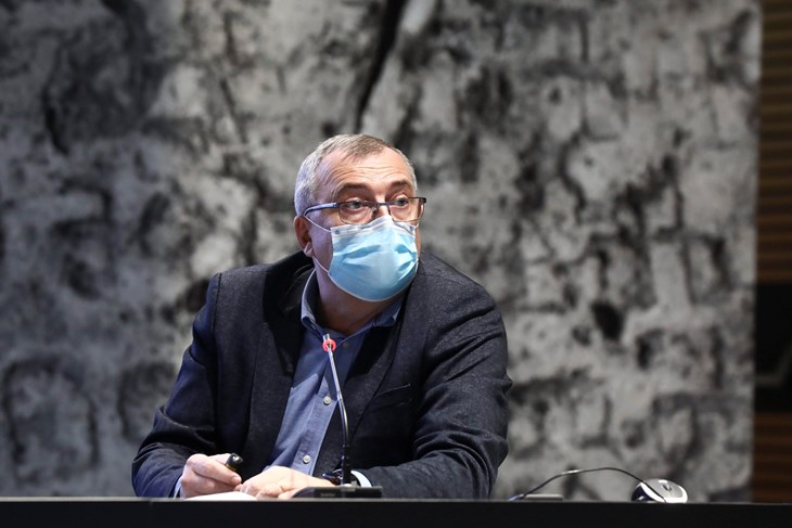 Zagreb, 041220. NSK. Hrvatske Bratske Zajednice 4. Konferencija za medije Stozera civilne zastite RH. Na fotografiji: Krunoslav Capak. Foto: Zeljko Puhovski / CROPIX