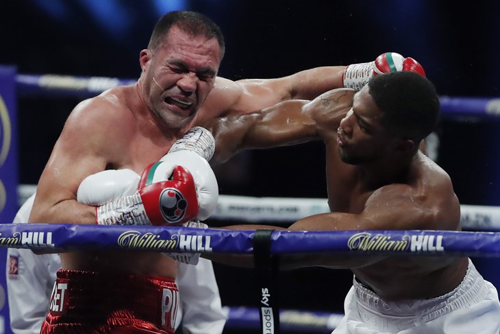 PRVAK DOMINIRAO BORBOM - Anthony Joshua pogađa Kubrata Puleva (EPA)