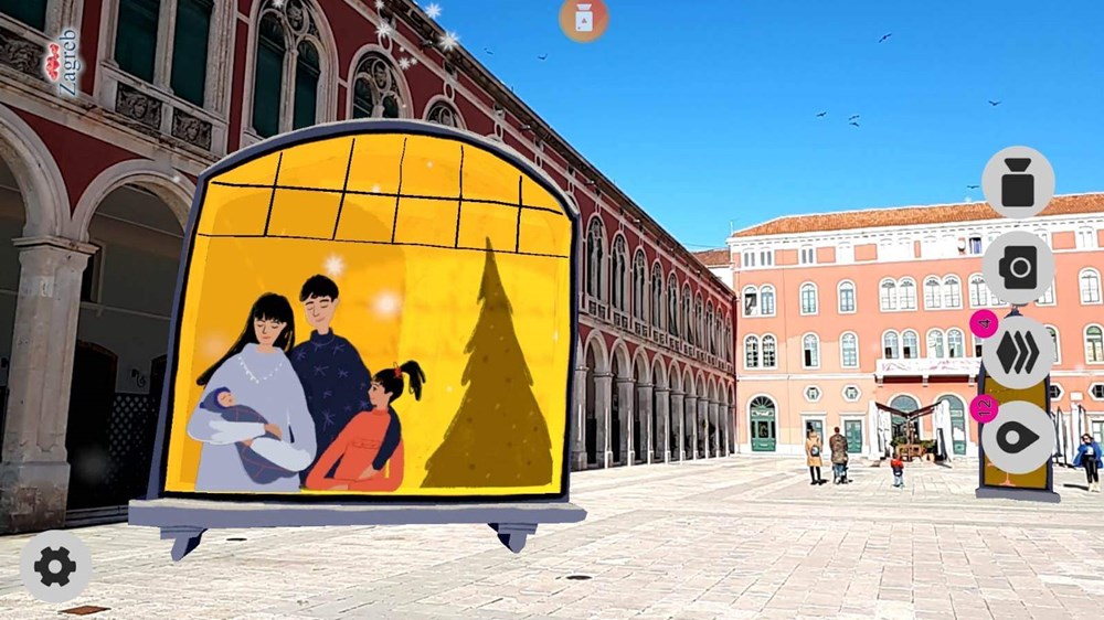 Virtualni božićni prozori zagrebačkog Adventa u Puli