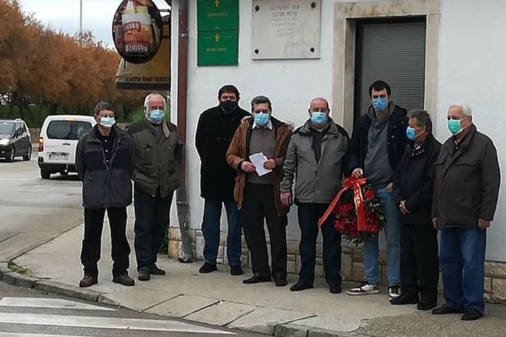 Polaganje vijenaca u Kraškoj ulici na Gregovici
