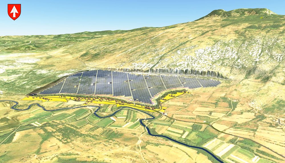 Sunčana elektrana Nova Vas - vizualizacija