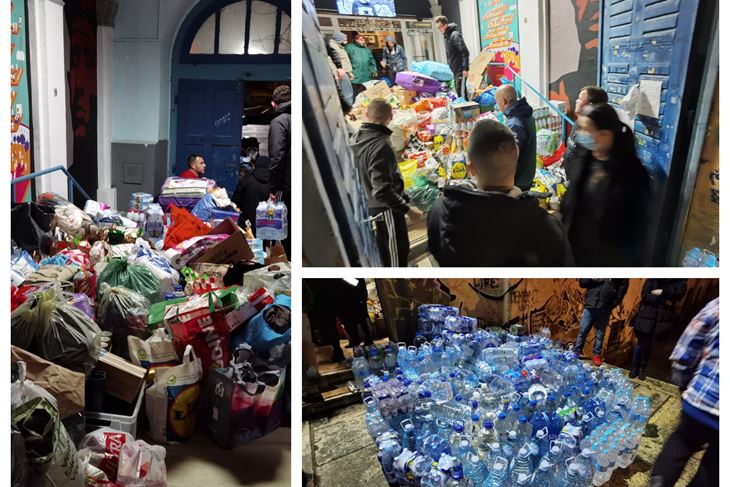 Klub navijača Demoni organizirao u Rojcu prikupljanje  pomoći za potrebe ugroženih područja Sisačko-Moslavačke  županije (Foto čitatelj)
