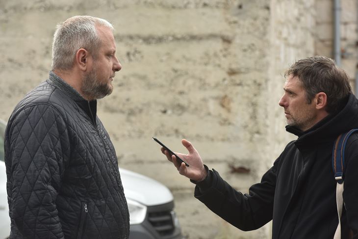 Samir Hadžić i zamjenik glavnog urednika Glasa Istre Bojan Žižović (Snimio Duško Marušić Čiči))