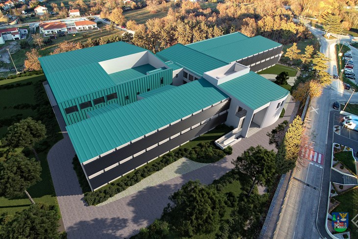 Simulacija dogradnje škole i izgradnje nove dvorane