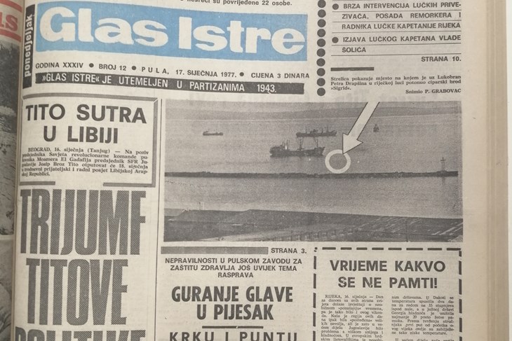 Glas Istre, 1977. godina