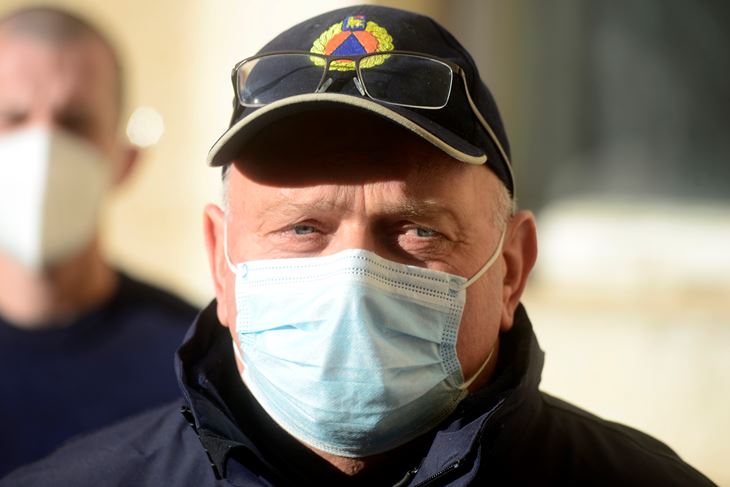 Čelnik istarskog Stožera Dino Kozlevac (snimio D. ŠTIFANIĆ)
