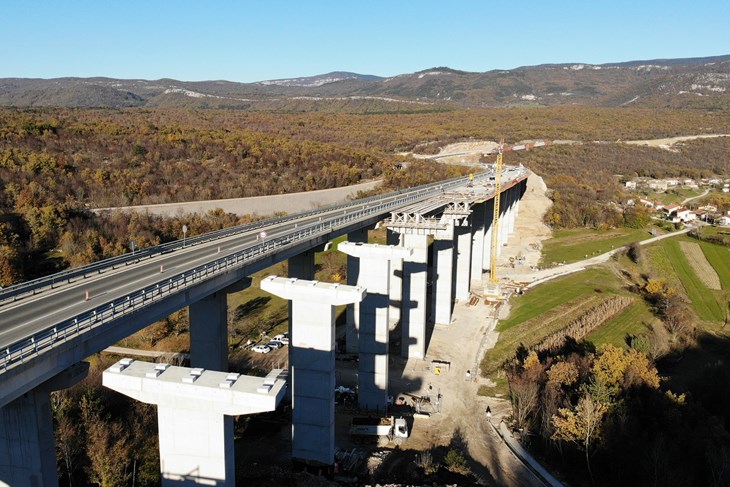 Najveći istarski projekt zasigurno je Istarski ipsilon (vijadukt Mrzlići) (Foto: Učka konzalting)