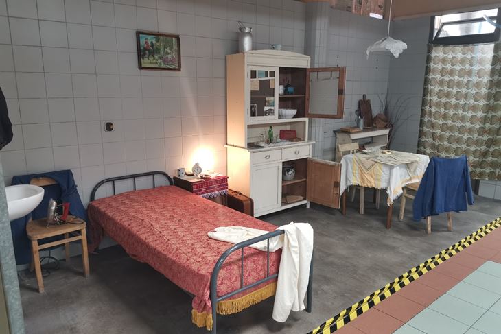 Otvorena rudarska soba na gradskoj tržnici u Labinu (Snimio Branko Biočić)