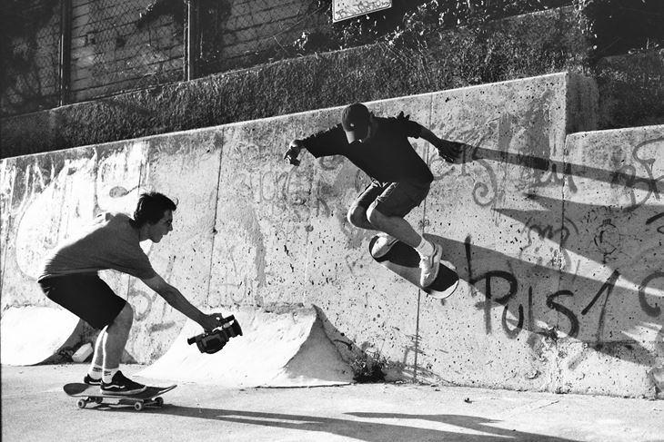 Raul Zxgomba tokom snimanja skate videa