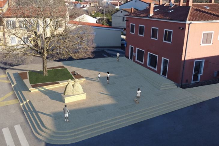 Trg Marka Zeljka, Kanfanar, vizualizacija