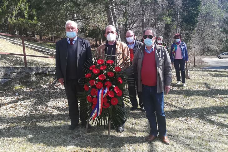 Istarski antifašisti na Učki, na mjestu reformiranja I. brigade NOV-a "Vladimir Gortan"