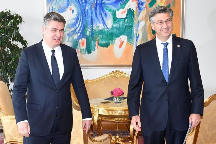 Zoran Milanović i Andrej Plenković (Snimio Goran Mehkek / Cropix)