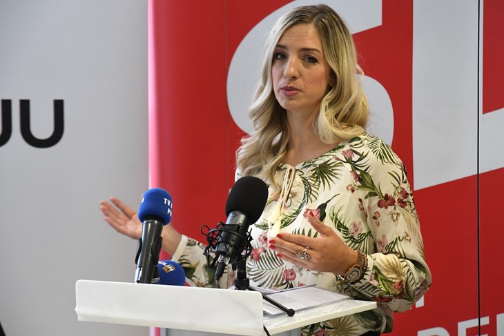 Sanja Radolović danas na pressici (snimio M. MIJOŠEK)