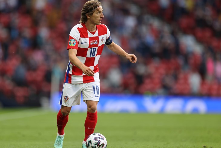 Modrić na utakmici protiv Škotske (EPA)