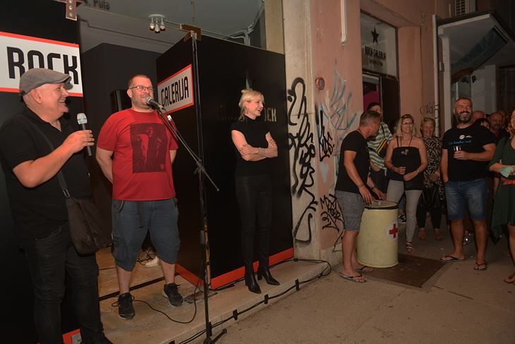 Nenad Marjanović dr. Fric, Borislav Pešić  i Paola Orlić na otvorenju (Snimio Danilo Memedović)