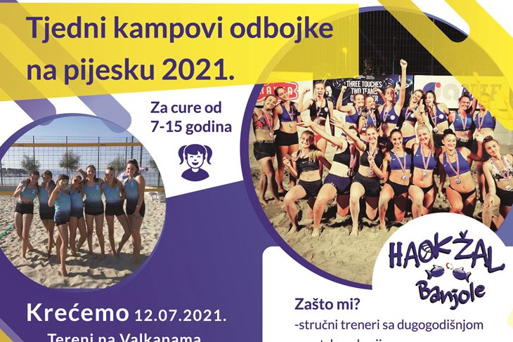 Valkane u znaku odbojke na pijesku