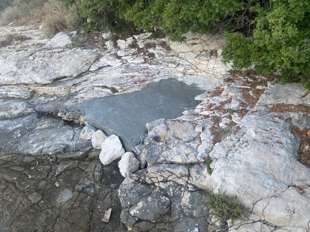 Betonizirana plaža prije Žućine akcije