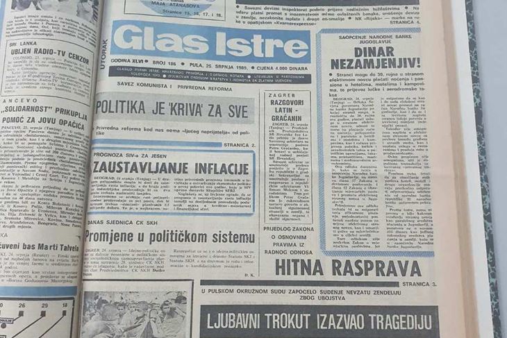 Glas Istre, 25. srpnja 1989.