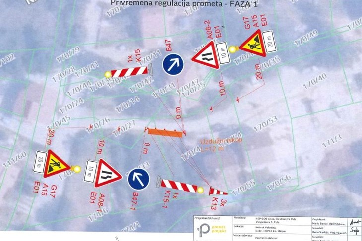 Privremena regulacija prometa Štinjanska cesta