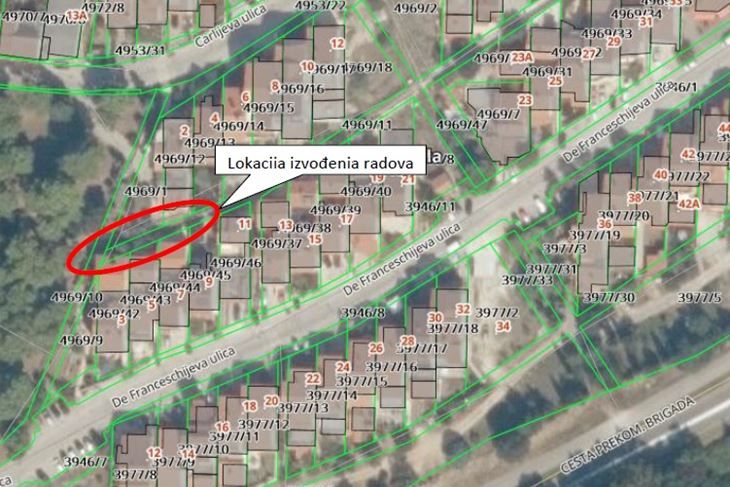 Lokacija izvođenja radova