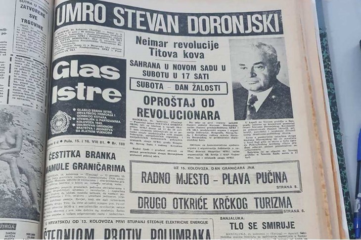 Glas Istre 15. kolovoz 1981.