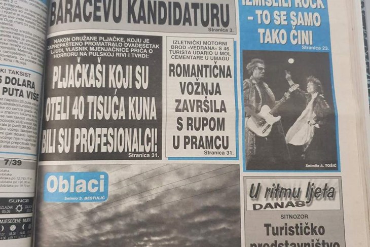 Vremeplov, Glas Istre  22. kolovoza 1998.