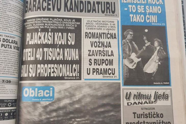 Vremeplov, Glas Istre  22. kolovoza 1998.