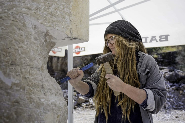 Do 11. rujna ove će godine studenti stvarati u istarskom kamenu (Foto Andi Bančić)