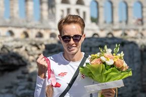 Mikela Ristoski vratila se jutros u svoj grad (Foto Grad Pula)