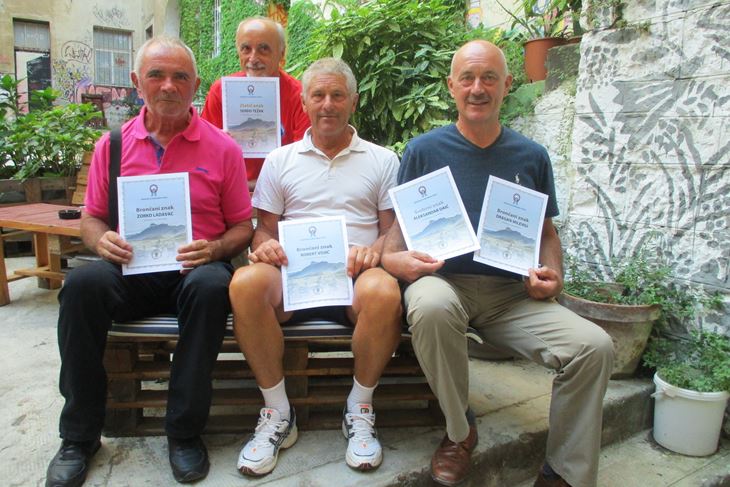 Dobitnici medalja HPS- Zorko Ladavac, Serđo Težak, Robert Vojić i Aleksandar Daić 