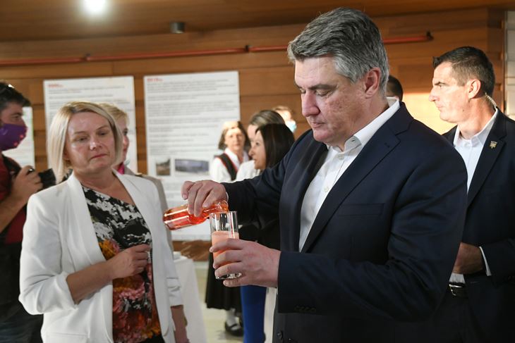 Zoran Milanović danas u Pazinu (snimio M. MIJOŠEK)