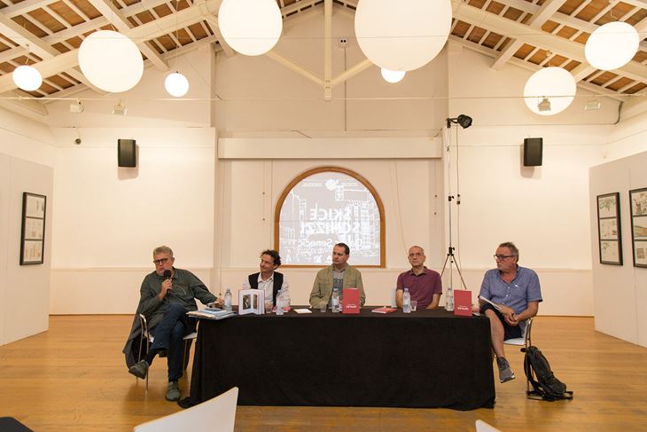 Uz urednike knjige Ivu Ciceran i Nevena Ušumovića, na predstavljanju su govorili Vlaho Bogišić, Nikola Petković, Velid Đekić i Tonči Valentić