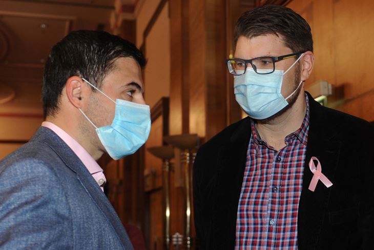  Davor Bernardić i Peđa Grbin (Foto: Darko JELINEK/Novi list)