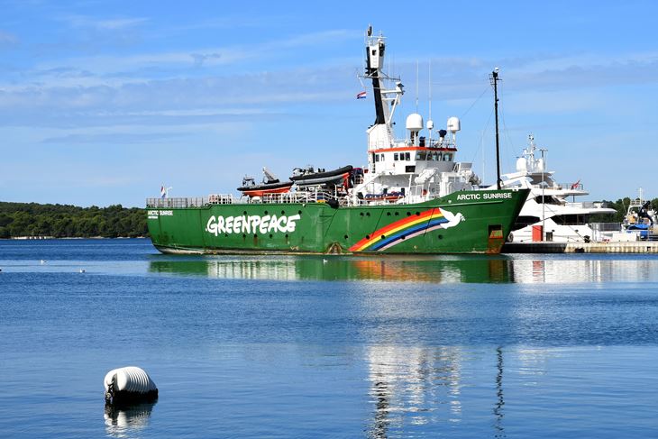 Brod Greenpeacea u Puli (Snimio Duško Marušić Čiči)