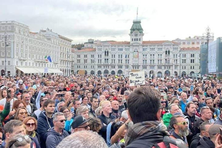 Današnji prosvjed na Piazzi Unita