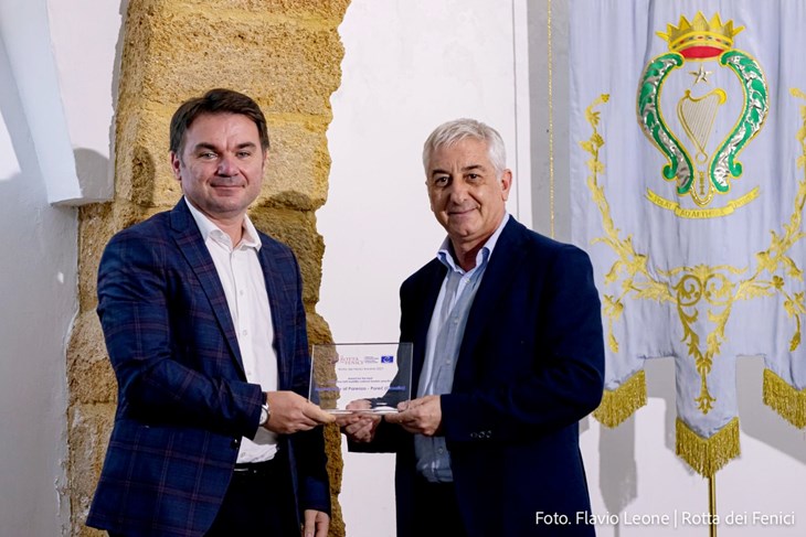 Elio Štifanić i predsjednik organizacije la Rotta dei Fenici Antonio Barone