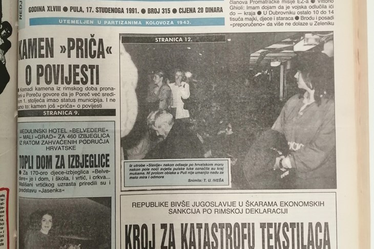 Dolazak izbjeglica iz Dubrovnika