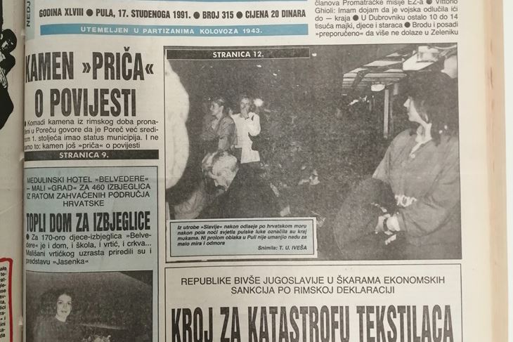 Dolazak izbjeglica iz Dubrovnika