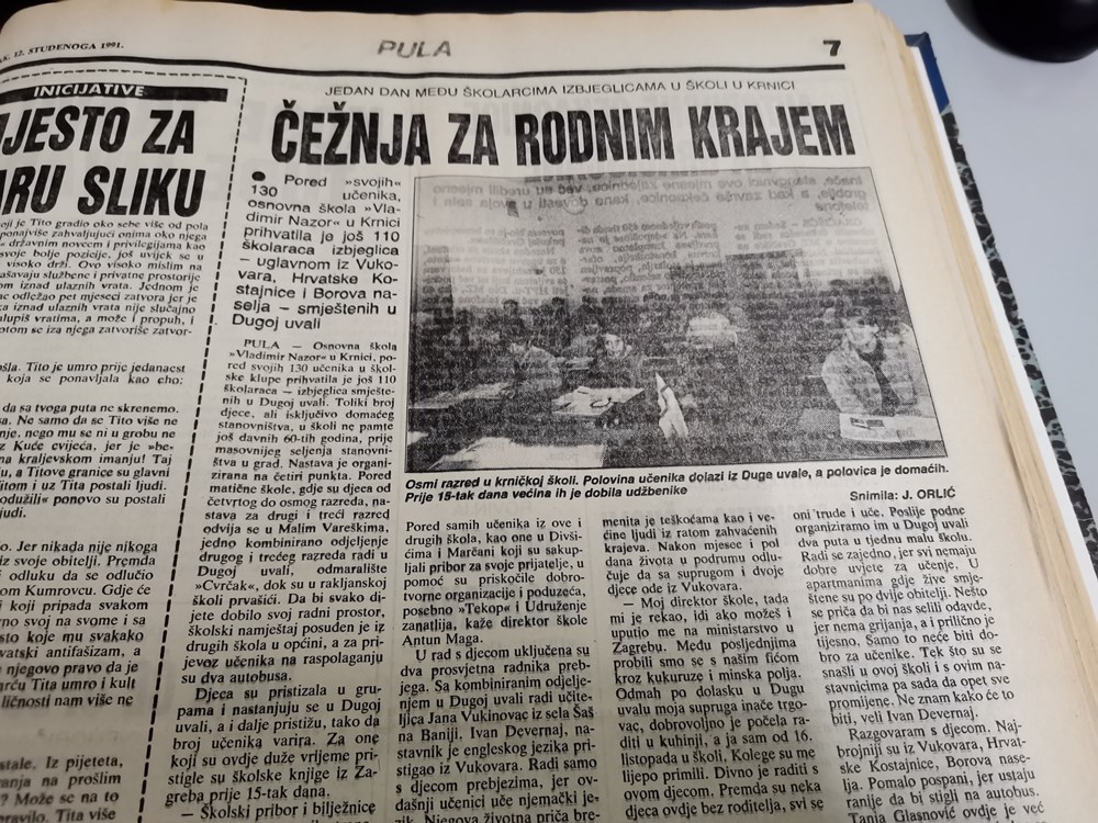 Vukovar 1991. u Glasu Istre