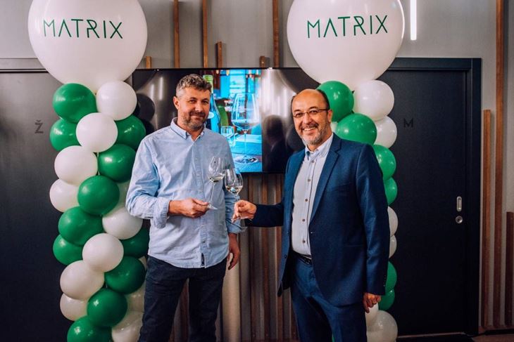 Krešo Macan i Mario Stipanović u restoranu Matrix u Zagrebu (Foto J.K.) 