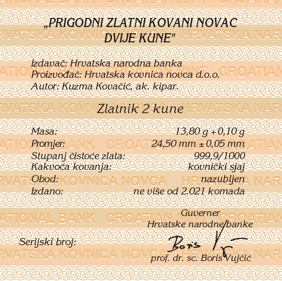 2 zlatne kune