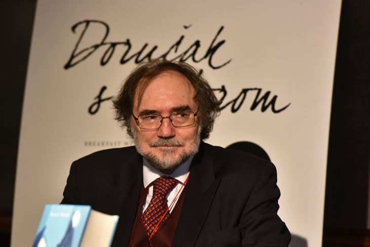 Boris A. Novak na Doručku s autorom (Snimio Duško Marušić Čiči)