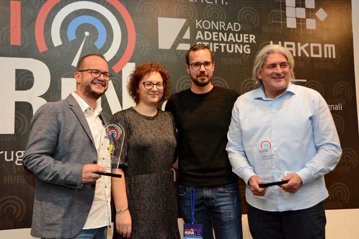 Marko Londero, Melita Gržić Pincin, Borna Šmer i Zvjezdan Jurcola