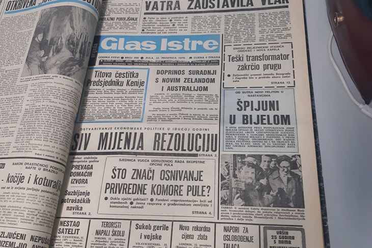 Vremeplov, Glas Istre 1979.