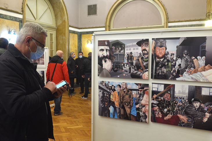 Izložba u Domu hrvatskih branitelja (Snimio Danilo MEMEDOVIĆ)