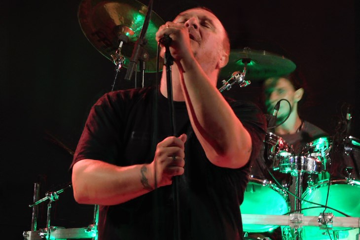 Aleksandar Alex Bijažić na nastupu u Metal Festu Pula 2018. godine (Snimila Tea Tidić)