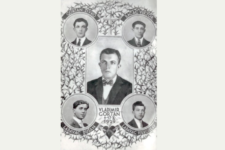 Ilustracija gortanovaca objavljena u jugoslavenskim novinama nakon presude