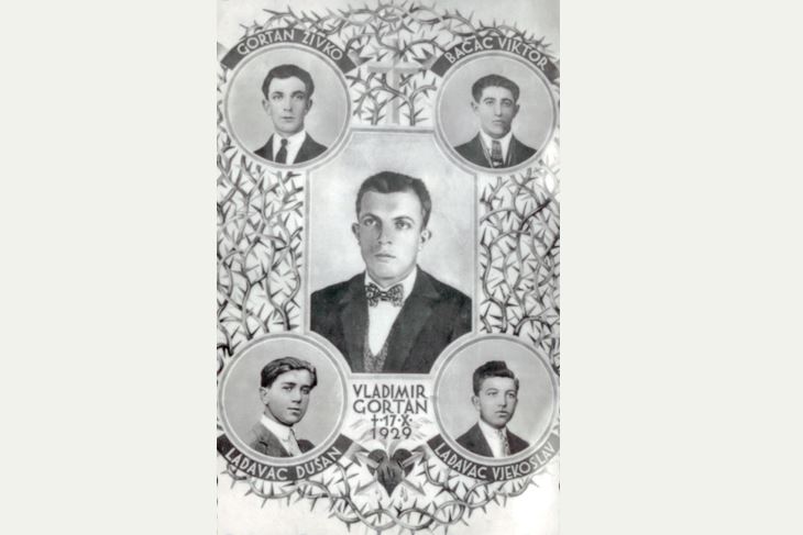 Ilustracija gortanovaca objavljena u jugoslavenskim novinama nakon presude