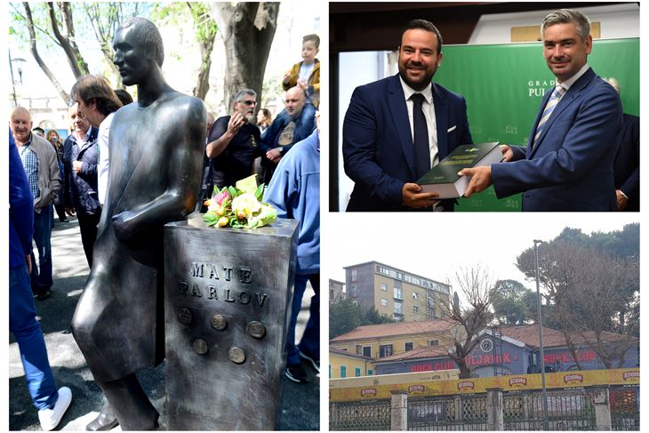 Spomenik Mati Parlovu, primopredaja vlasti i Klub Uljanik