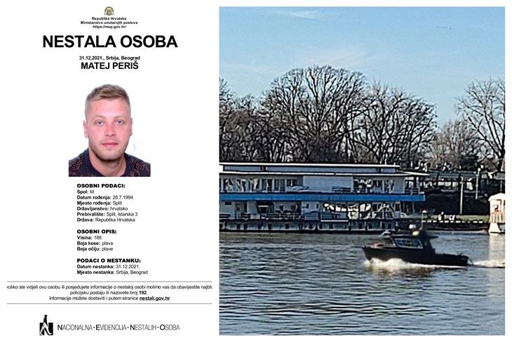 Matej Periš / Policija pretražuje rijeku Savu u potrazi na nestalim Perišem (Foto: Mateja Beljan / Telegraf.rs)